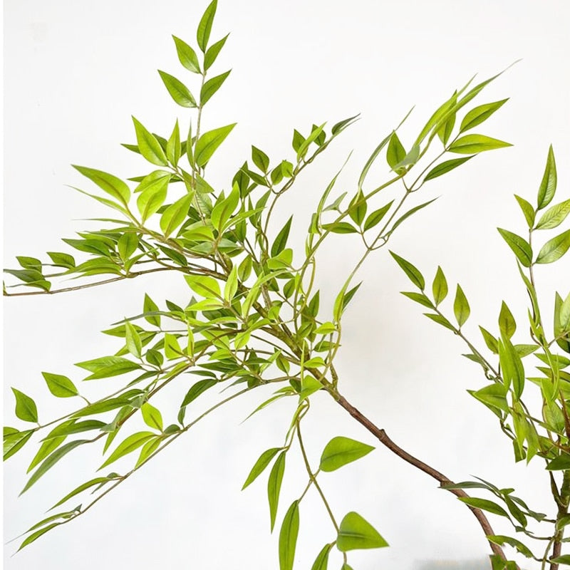 Large Artificial Plants Bamboo with Nandina Leaves