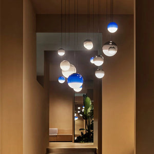 Nordic Candy Glass Ball Dipping Pendant Ceiling Lamp