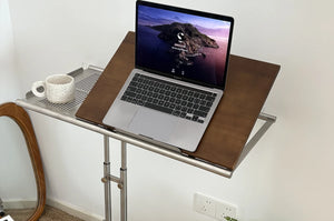 Studio Lima Mid-Century Solid Wood Laptop Table