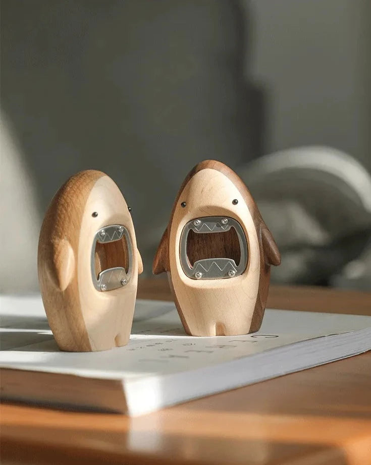 Wooden Shark Bottle Opener