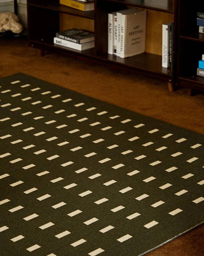 Retro Rectangle Pattern Carpet Area Rug