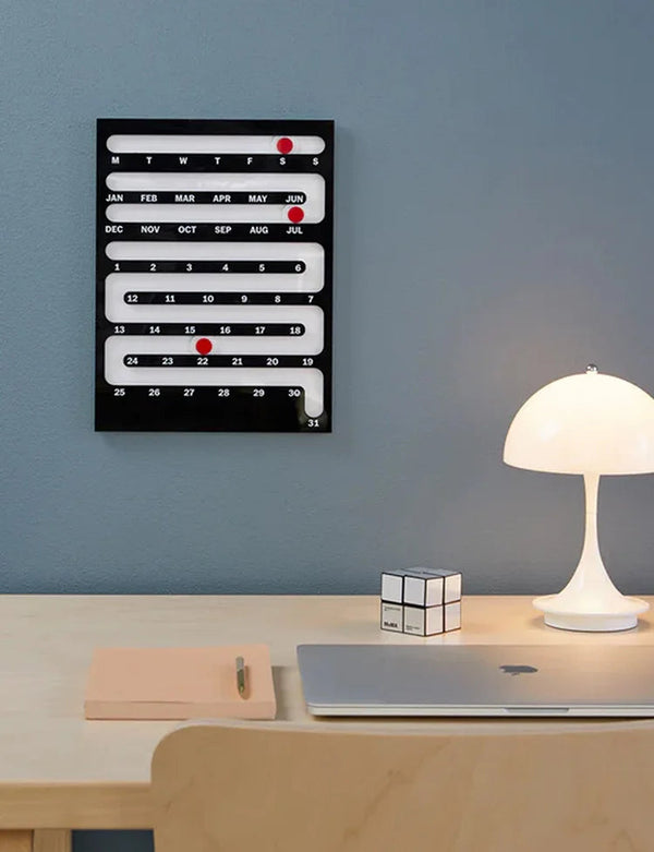 Bauhaus Sliding Perpetual Wall Calendar