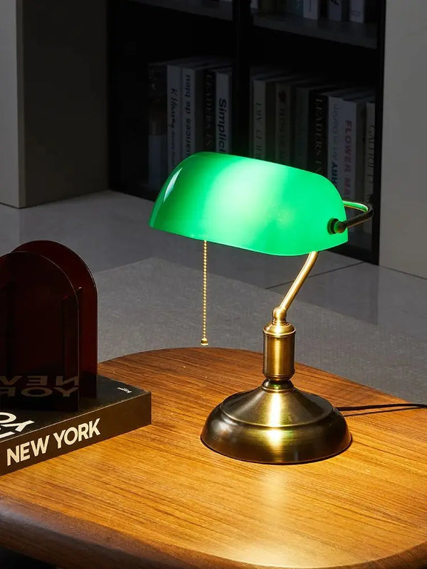 Vintage Banker Table Lamp