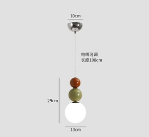 Carl Lighting Macaron Ball Pendant Ceiling Fixture