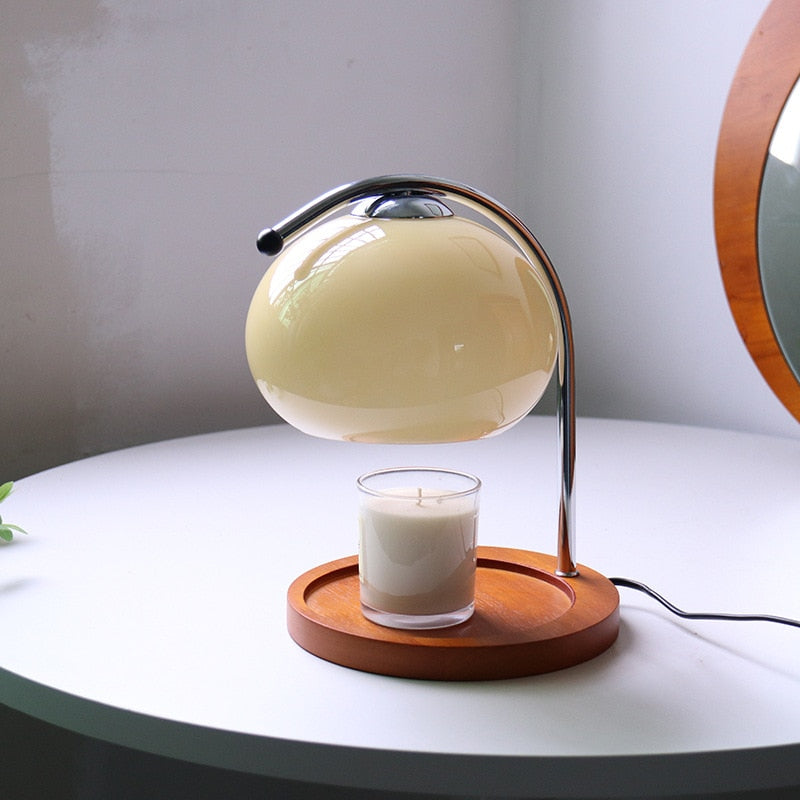 Retro Glass Dimmable Candle Warmer Lamp