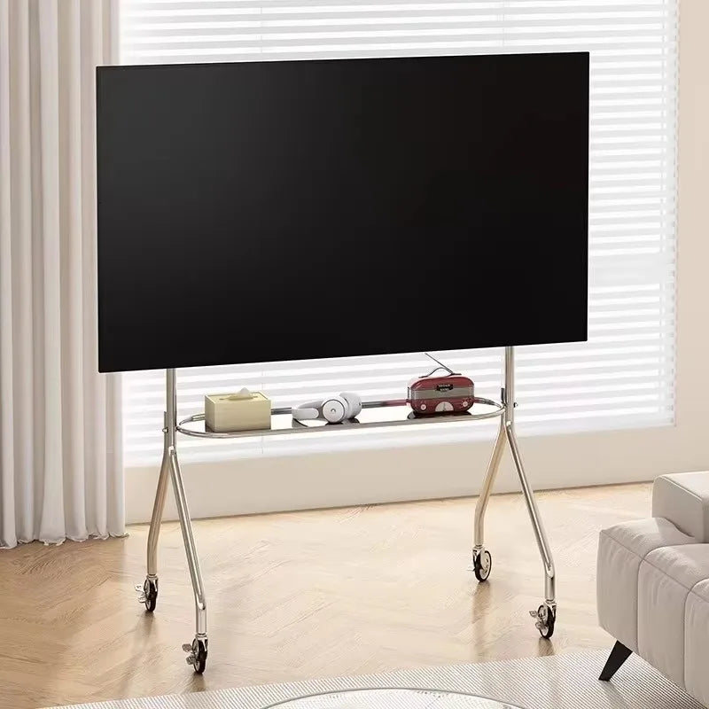 Studio Lima Stainless Steel  Shelving TV Stand