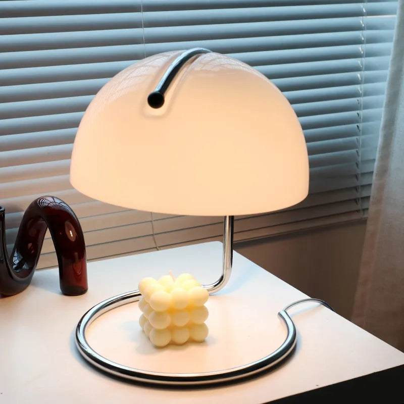 Bauhaus Style Mushroom Candle Warmer Lamp
