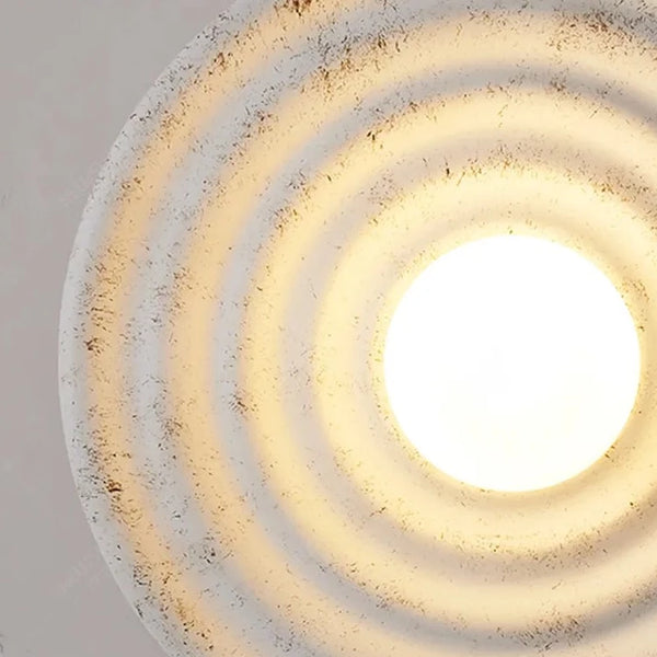 Runde Wellenlängen-Wandleuchte im japanischen Stil