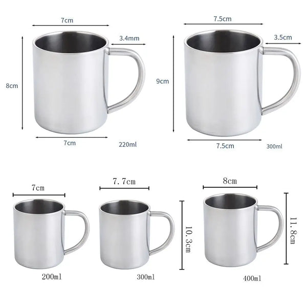 Stainless Steel Camping Vibe Thermal Mug