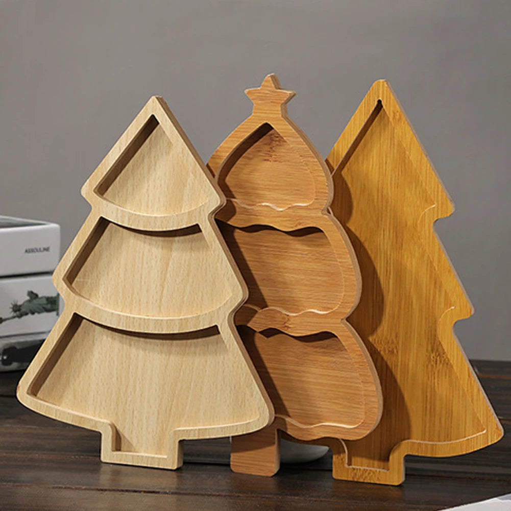 Christmas Tree Wooden Tray