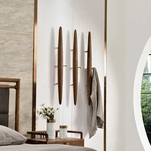 Yū Tokyo Vintage Japanese Solid Wood Wall Coat Rack [Exclusive]