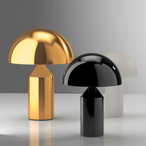 Metal Mushroom Cordless Hotel Style Table Lamp