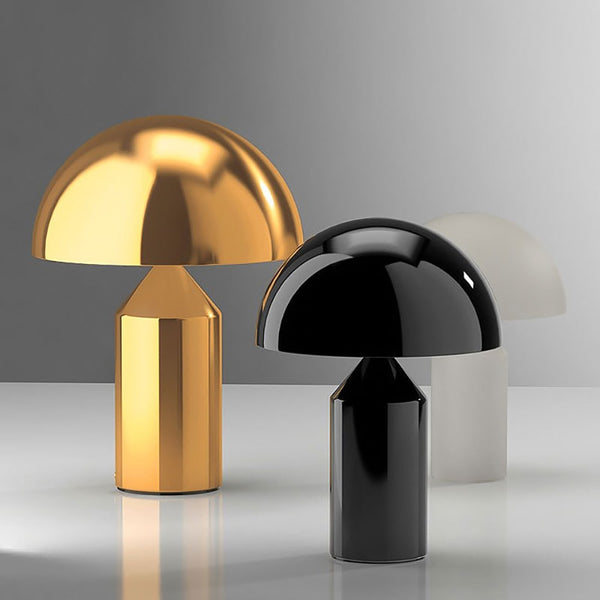 Metal Mushroom Cordless Hotel Style Table Lamp