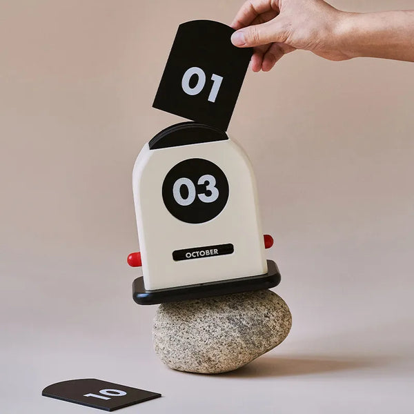 Nordic Designer Wooden Retro Calendar