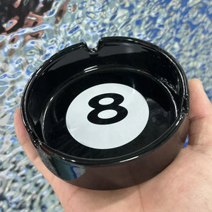 Eight Ball Ceramic Ashtray