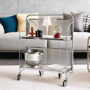 Modü Foldable Shelv Glass Stainless Steel Shelf