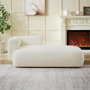 Cream Lounge Chaise Sofa