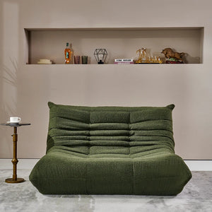 Teddy Velvet Foam Two-Seater Sofa