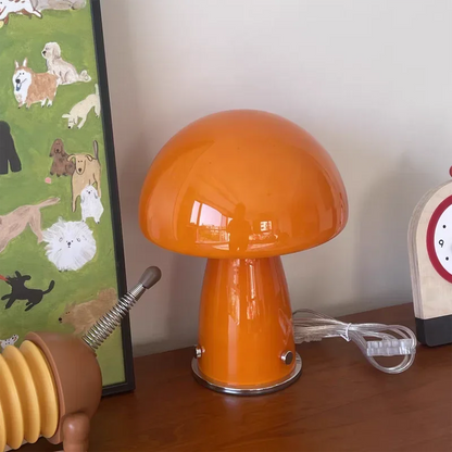 Mushroom Glass Retro Table Lamp