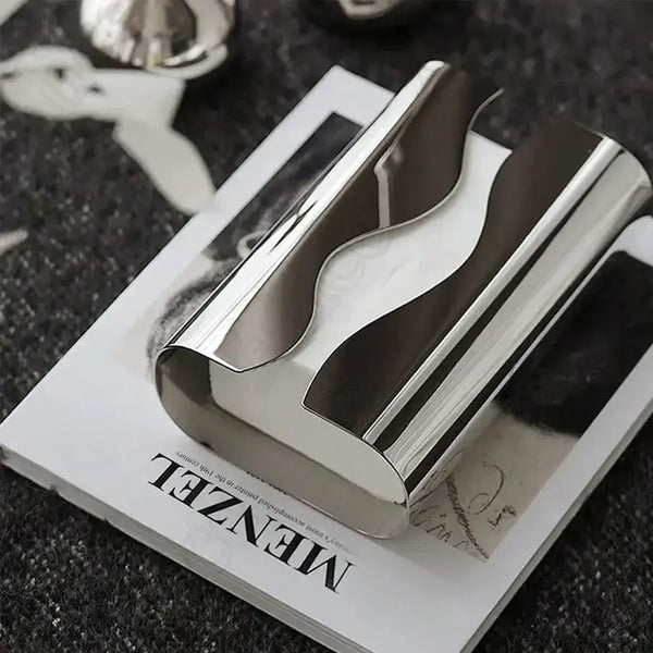 Epeius Home Stainless Steel Mirror Tissue Holder