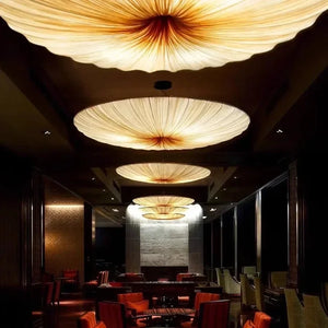 Yū Tokyo Japanese Wabi-Sabi Fabric Pendant Chandelier