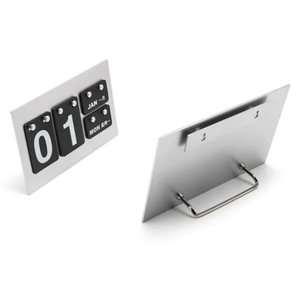 Vintage Metal Desktop Calendar