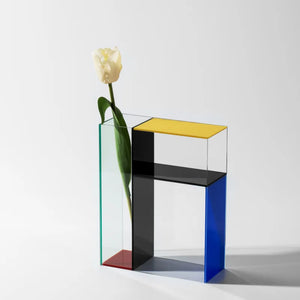 Color Block Acrylic Vase