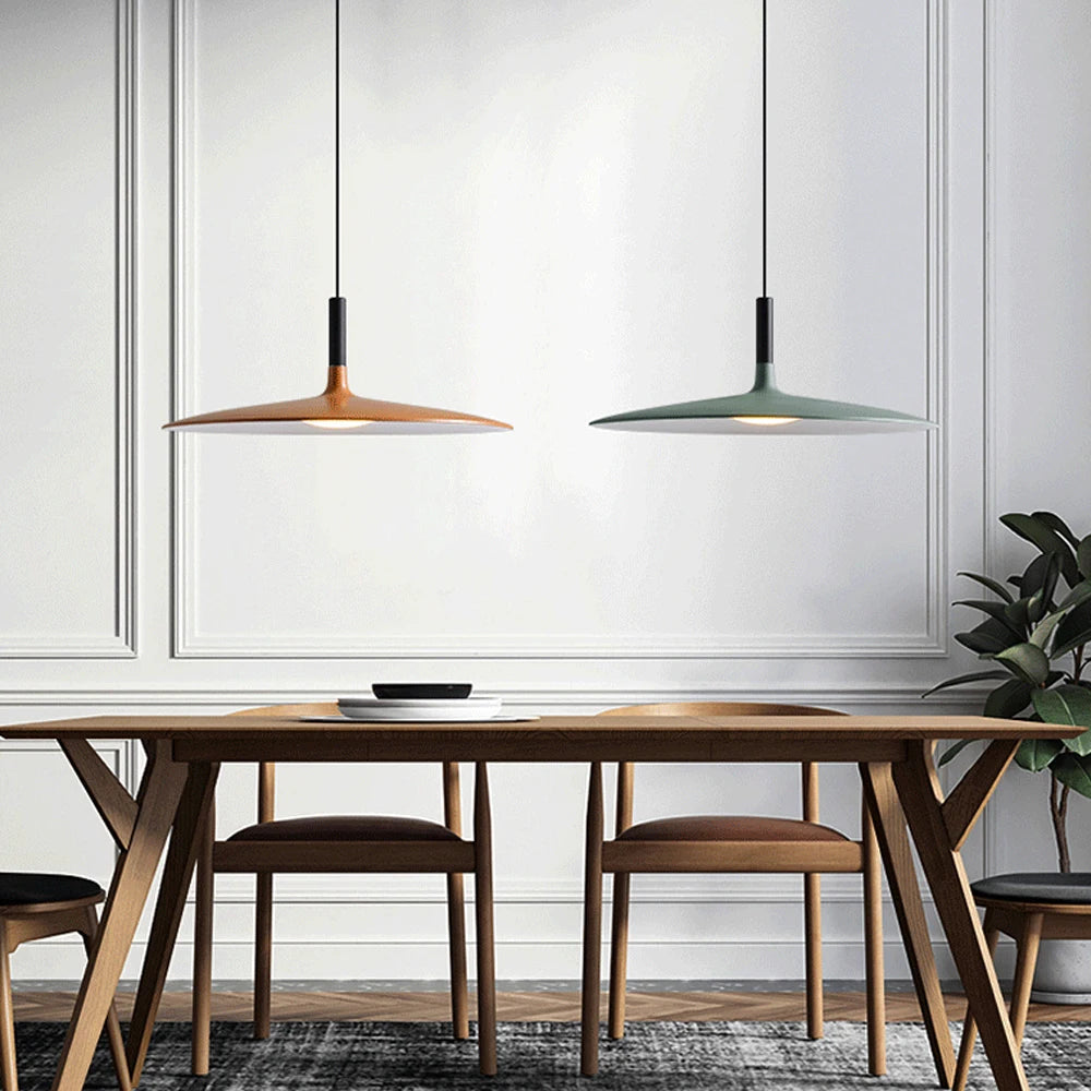 Danish Minimalist Aluminium Dish Ceiling Light