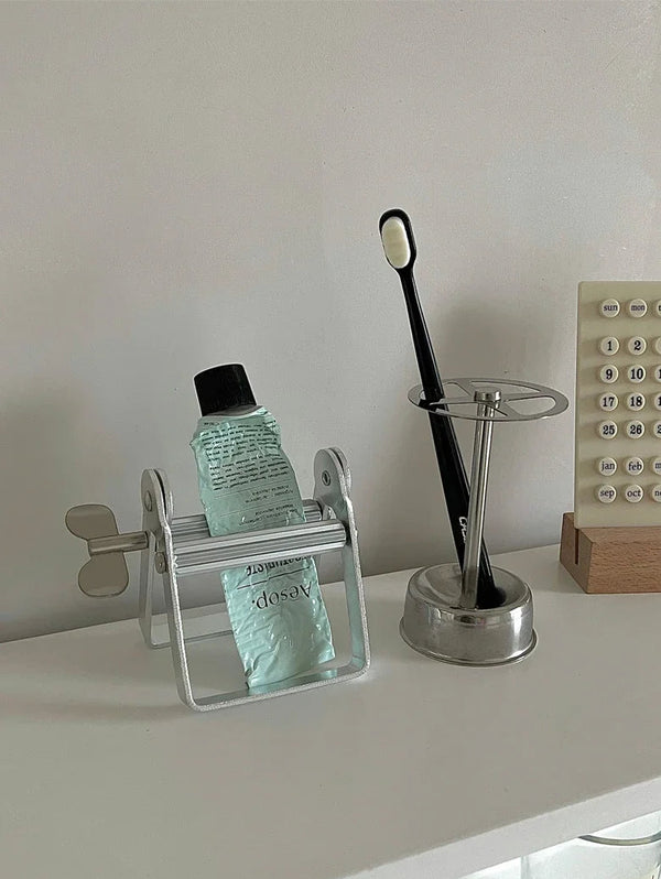 Stainless Steel Vintage Toothpaste Holder
