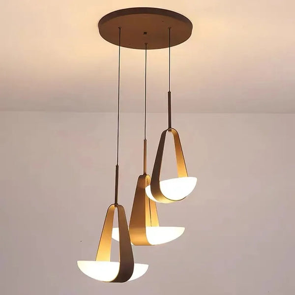 Nordichome Leather Strap Floating Chandelier