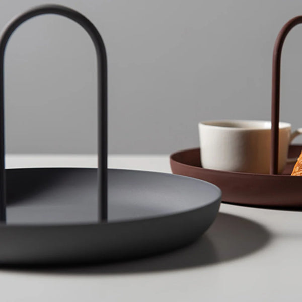 Epeius Home Nordic ABS Handle Round Tray