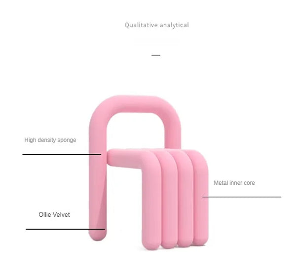 Nordic Design Fabric Pipe Couch Chair