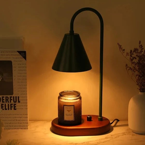 Color Sleek Bar with Wood Base Candle Warmer