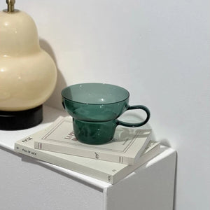 Transparent Colored Glass Retro Mug