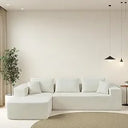 Melloa Cucio L-Shape Modular Compressed Cloud Sectional Sofa