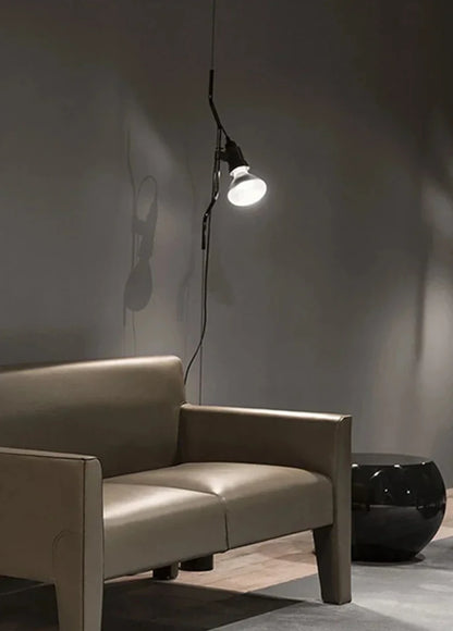 Italian Minimalist Exposed Bulb Adjustable Floor Lamp