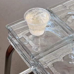 Translucent Glass Block Coffee Table