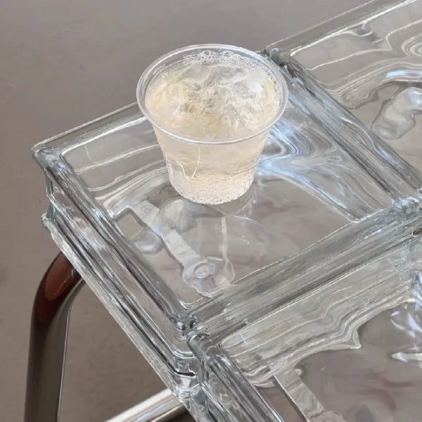 Translucent Glass Block Coffee Table