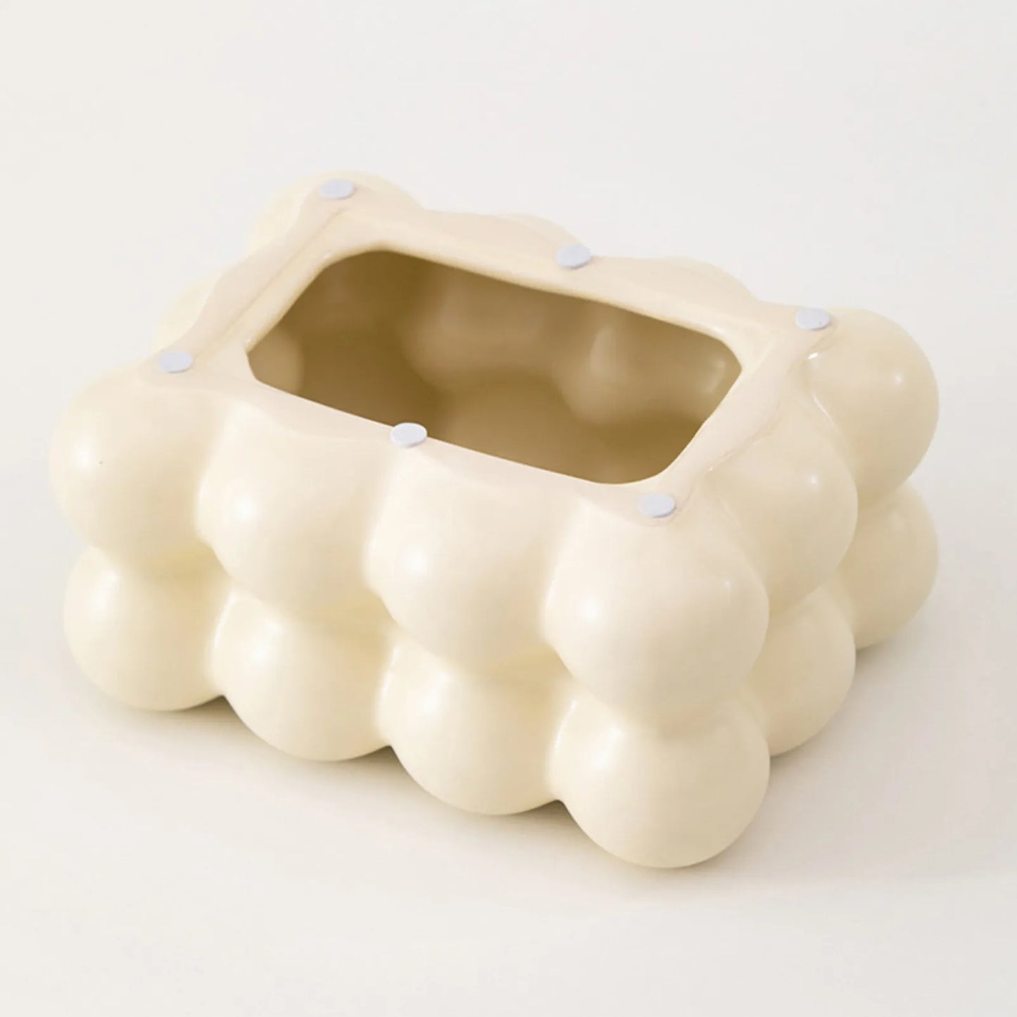 Ceramics  Bubble Marshmello Tissue Holder
