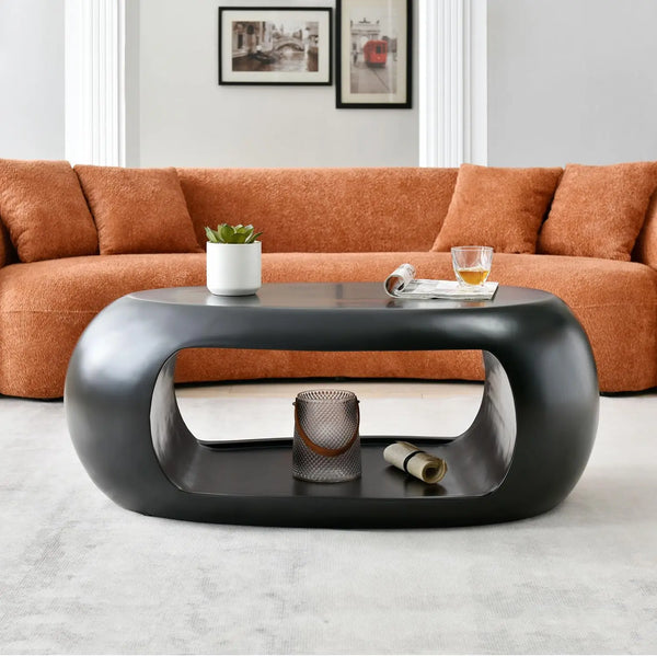 Oval Fiberglass Coffee Table