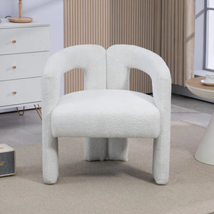 Teddy Fabric Open Back Lounge Chair