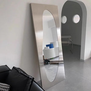 Studio Lima Stainless Steel Floor Wall Mirror