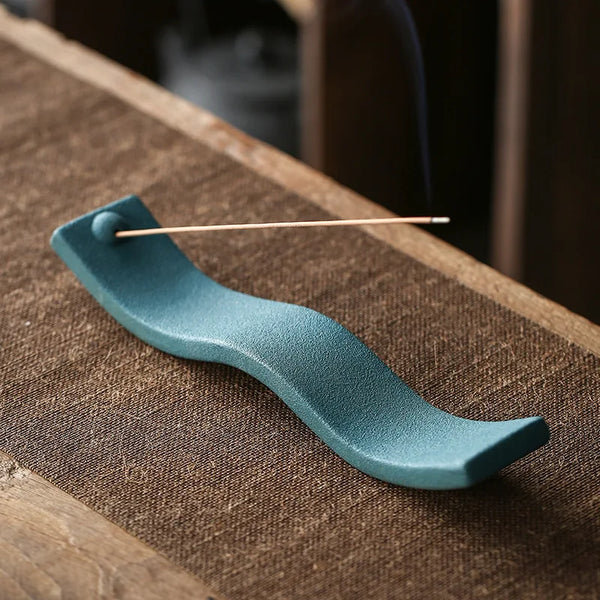 Ceramic Wave Incense Holder