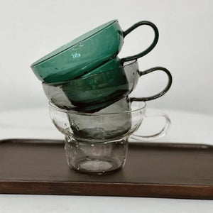 Transparent Colored Glass Retro Mug