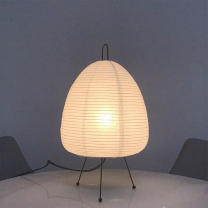 Japanese Wabi-Sabi Style Rice Paper Lantern Lamp