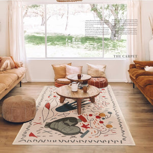 Tapis modernes de luxe abstraits et colorés avec graffitis