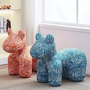 Pattern Design Pony Accent Stool