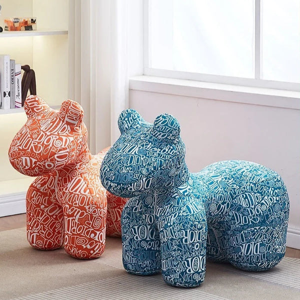 Pattern Design Pony Accent Stool