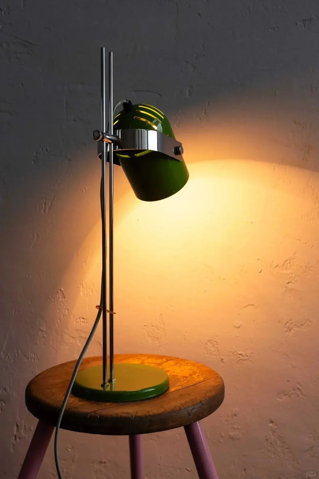 Metal Rail Industrial Table Lamp