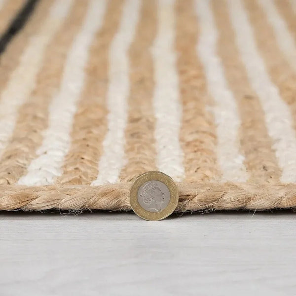 Jute Braided Hand-Crafted Indian Area Rug [Exclusive]